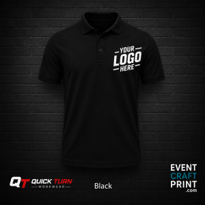 Black Polo Shirt (Custom Printed)