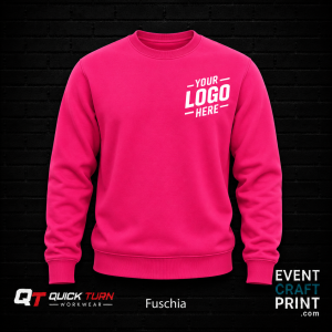 Fuchsia Sweatshirt (Custom Printed)