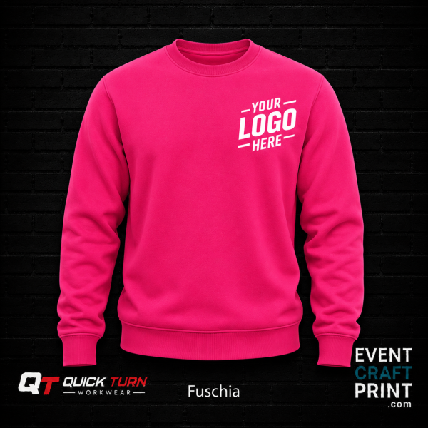 Fuchsia Sweatshirt (Custom Printed)
