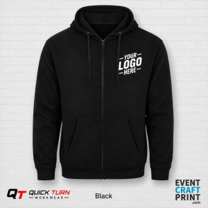 Black Zip Hoodie