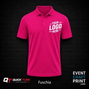 Fuschia Polo Shirt (Custom Printed)