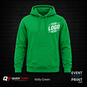 Kelly Green Hoodie (Custom Printed)