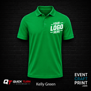 Kelly Green Polo Shirt (Custom Printed)
