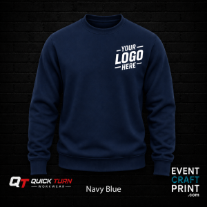 Navy Blue Sweatshirt (Custom Printed)