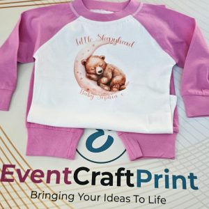 Pink Personalised Baby Pyjamas