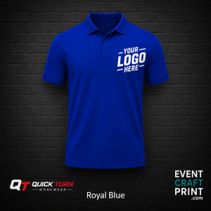 Royal Blue Polo Shirt (Custom Printed)