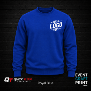 Royal Blue Sweatshirt (Custom Printed)