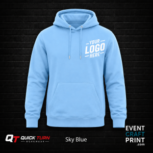 Sky Blue Hoodie (Custom Printed)