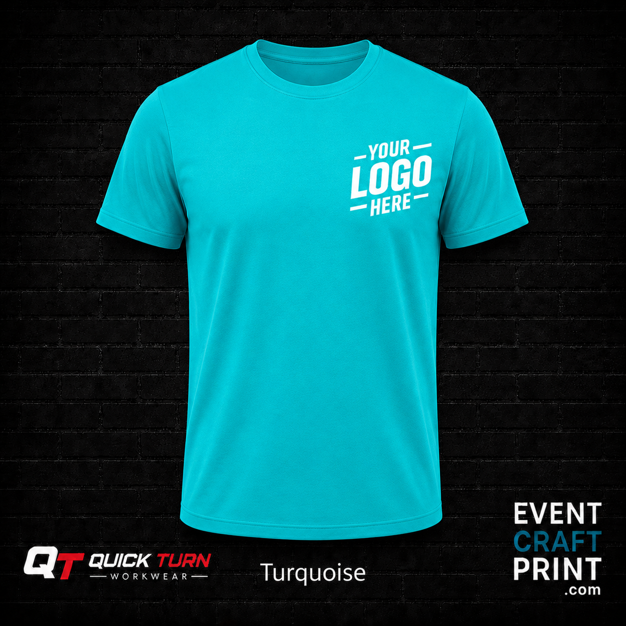 Sky Blue Round Neck T-Shirt (Custom Printed)