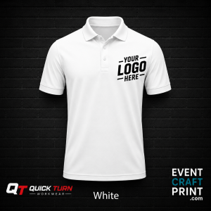 White Polo Shirt (Custom Printed)