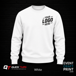 White Sweatshirt (Custom Printed)