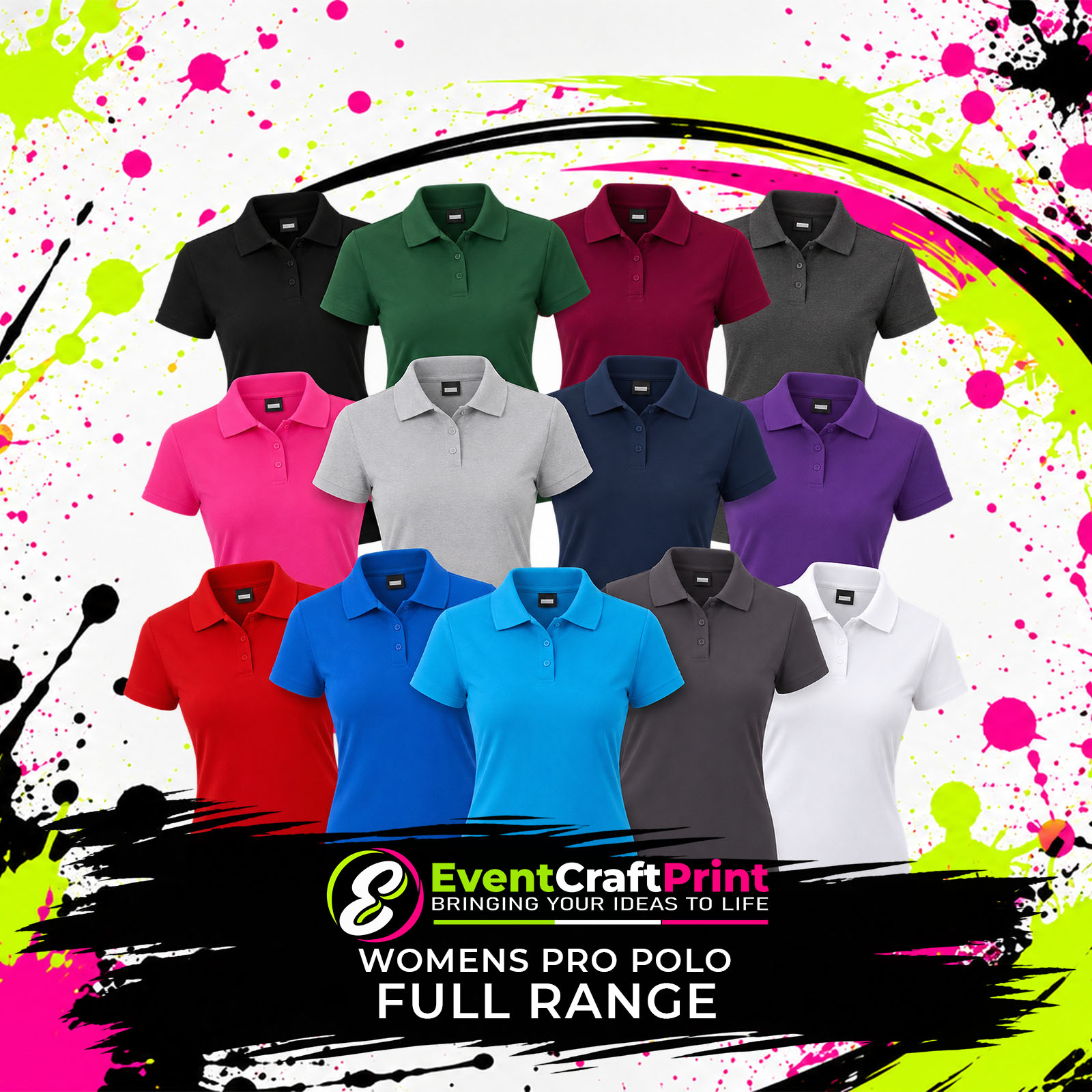 rx01f-full range RX01F Women's Pro Polo - Image 1