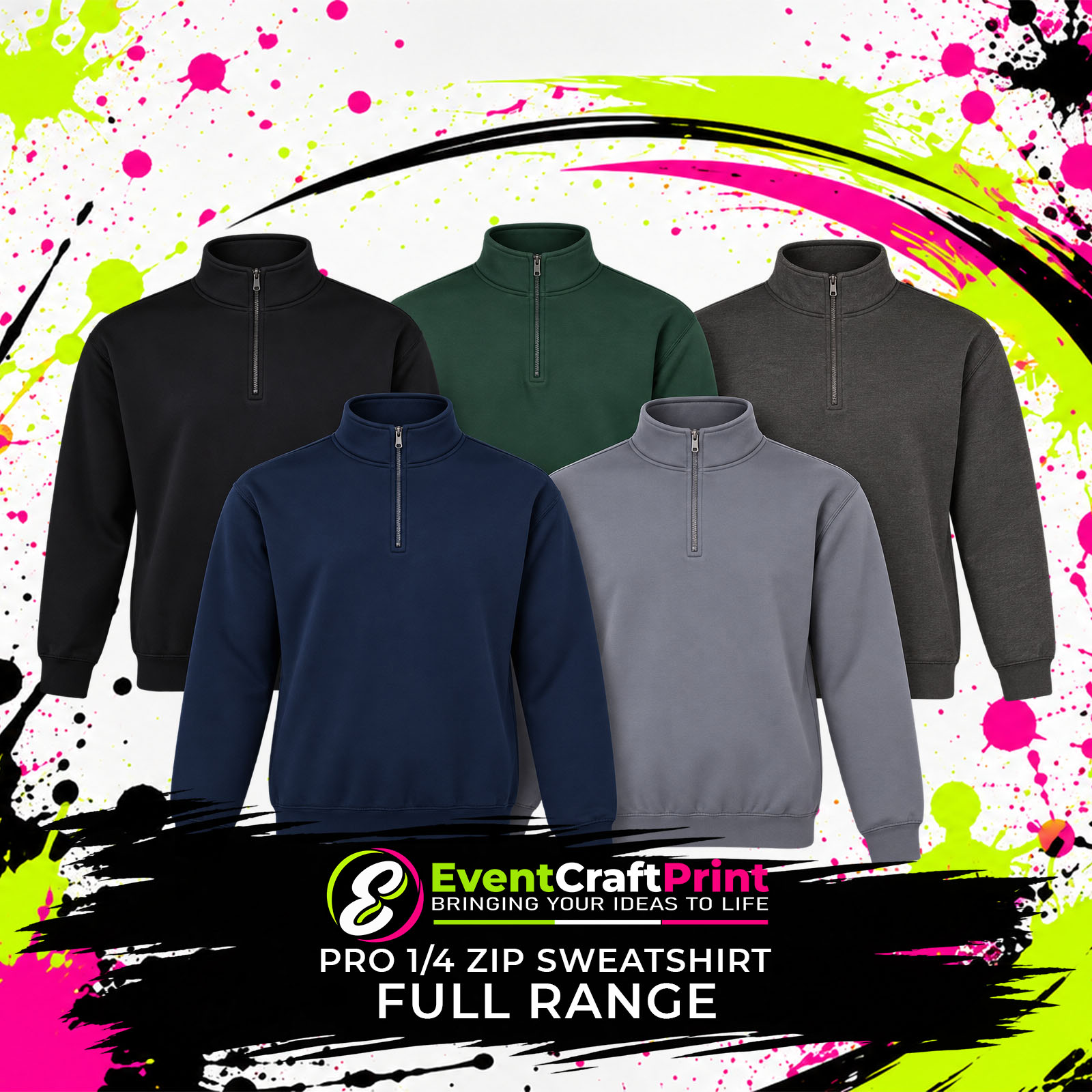 rx305-full range RX305 1/4 Zip Sweatshirt - Image 1