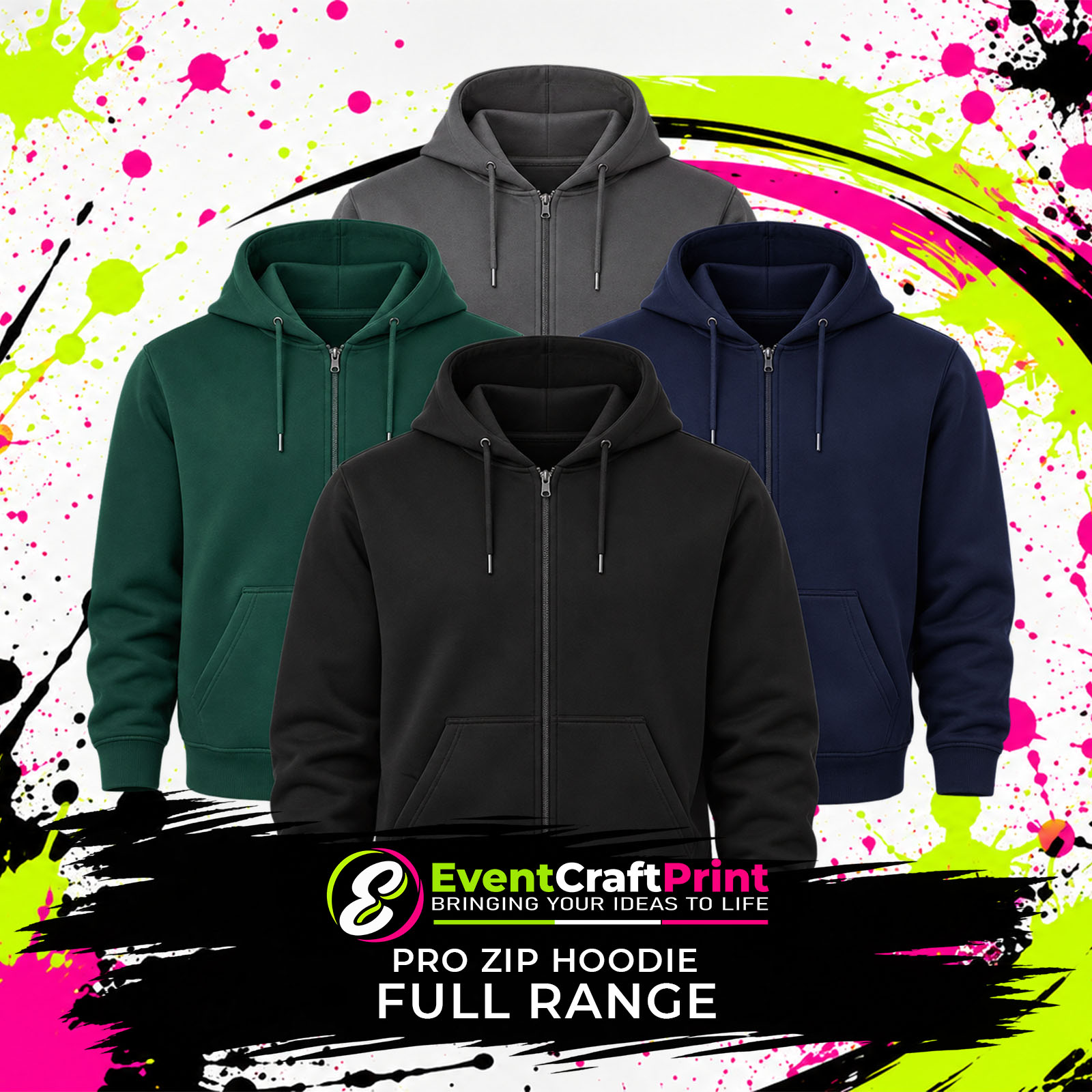 rx351-full range RX351 Pro Zip Hoodie - Image 1